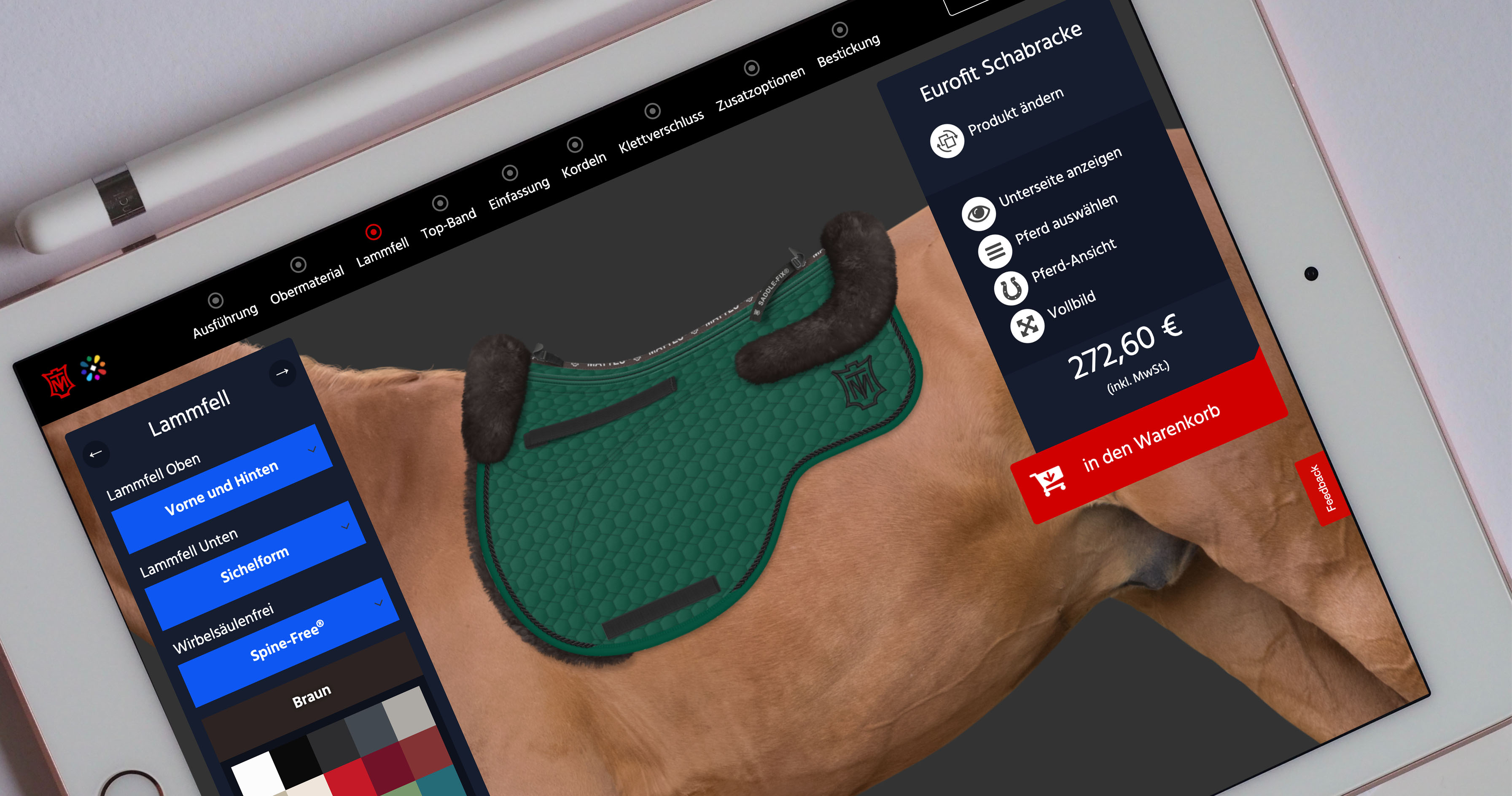 Online-Konfigurator für MATTES Reitsport